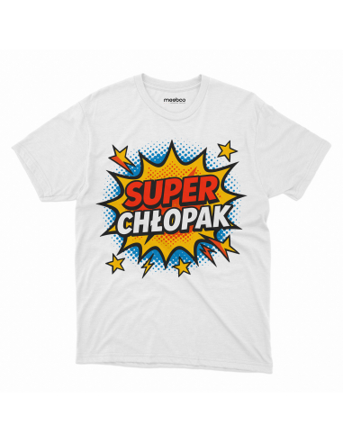 Koszulka Męska "Super chłopak" Czarna...