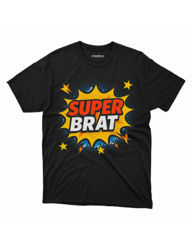 Koszulka Męska "Super brat" Czarna |...
