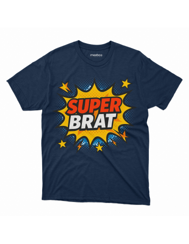 Koszulka Męska "Super brat" Czarna |...