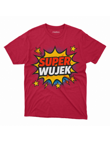 Koszulka Męska "Super wujek" Czarna |...
