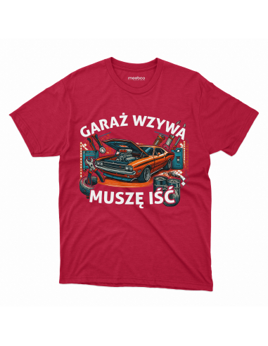 Koszulka Męska "Garaż wzywa, muszę...