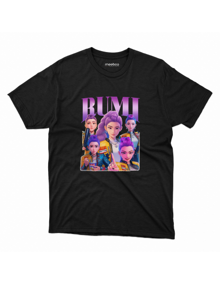 Koszulka Dziecięca KPop "Rumi" Czarna | 100% Bawełna