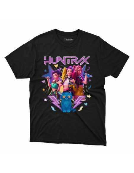 Koszulka Dziecięca KPop "HUNTER/X" Czarna | 100% Bawełna