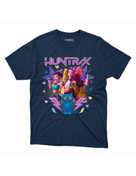 Koszulka Dziecięca KPop "HUNTER/X" Czarna | 100% Bawełna