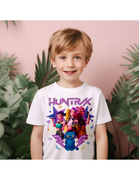 Koszulka Dziecięca KPop "HUNTER/X" Czarna | 100% Bawełna