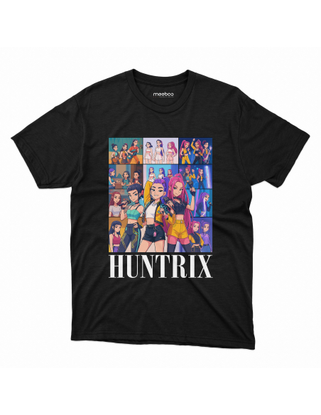 Koszulka Dziecięca dla fanów KPop "Grupa HUNTER/X" Czarna | 100% Bawełna