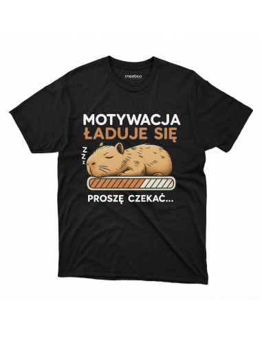 Koszulka Męska Kapibara "Motywacja...
