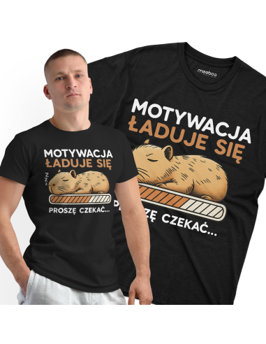 Koszulka Męska Kapibara "Motywacja...