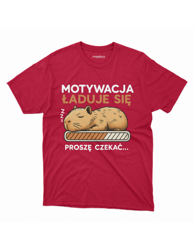 Koszulka Męska Kapibara "Motywacja...