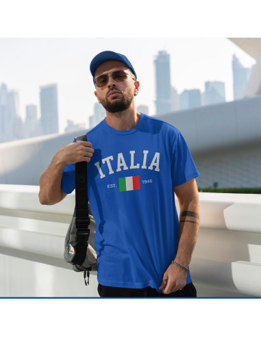 Koszulka Męska "ITALIA" Czarna | 100%...