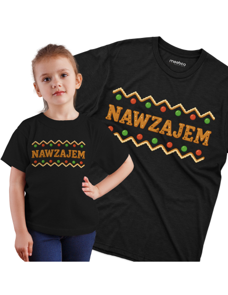 Koszulka Dziecięca "Nawzajem" Czarna | 100% Bawełna