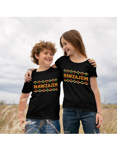 Koszulka Dziecięca "Nawzajem" Czarna...