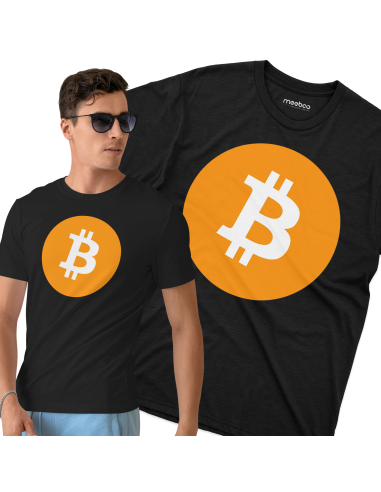 Koszulka Męska "Bitcoin" Czarna |...