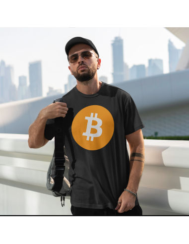 Koszulka Męska "Bitcoin" Czarna |...