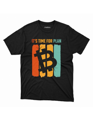 Koszulka Męska "Bitcoin Plan" Czarna...