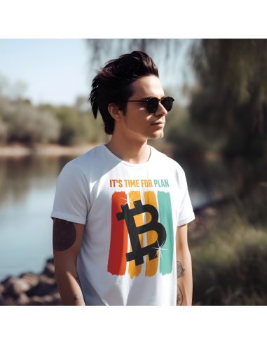 Koszulka Męska "Bitcoin Plan" Czarna...