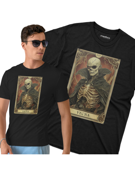 Koszulka Męska "Karta Vecna" Czarna | 100% Bawełna