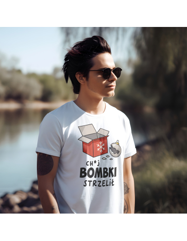 Koszulka Męska świąteczna "No i ch*j...