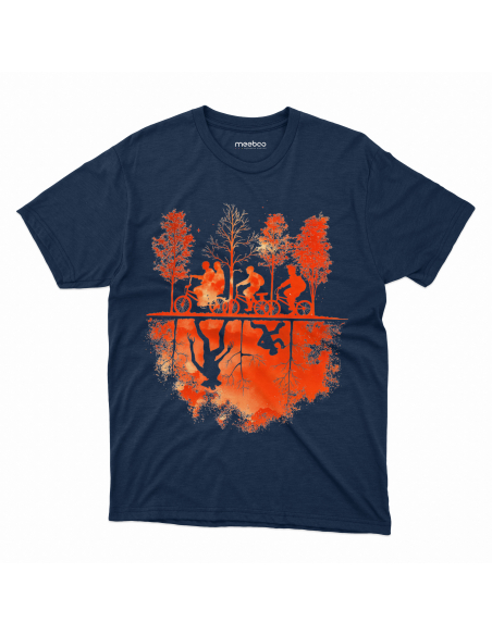 Koszulka Męska Stranger Things Czarna | 100% Bawełna