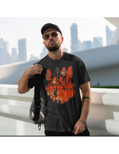 Koszulka Męska Stranger Things Czarna...