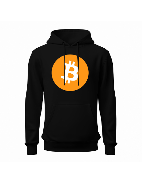 Bluza Męska Bitcoin Czarna | 100% Bawełna