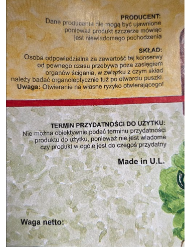 Usługa puszkowania Puszkowanie Gulasz...