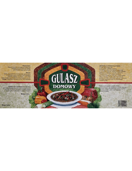 Usługa puszkowania Puszkowanie Gulasz Domowy śmieszny prezet