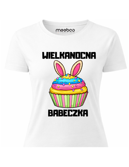 Koszulka Damska Wielkanocna Babeczka Śmieszna Wielkanoc