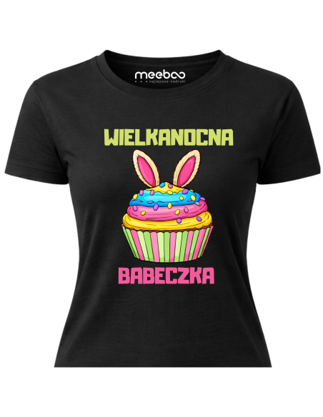 Koszulka Damska Wielkanocna Babeczka Śmieszna Wielkanoc