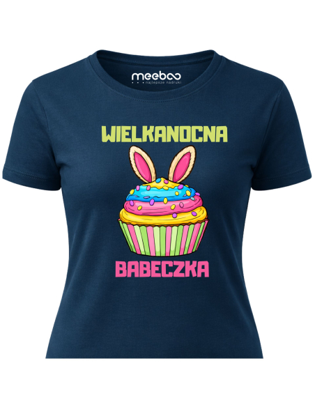 Koszulka Damska Wielkanocna Babeczka Śmieszna Wielkanoc