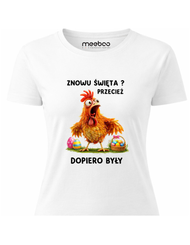 Koszulka Damska Wielkanocna Kura...