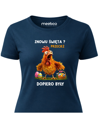 Koszulka Damska Wielkanocna Kura...