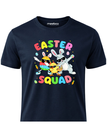 Koszulka Męska Easter Squad Wielkanocna Królik Pisanki
