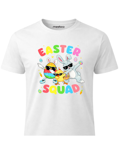 Koszulka Męska Easter Squad Wielkanocna Królik Pisanki