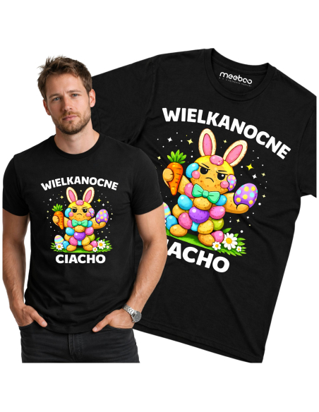 Koszulka Męska Wielkanocne Ciacho Śmieszna Wielkanoc