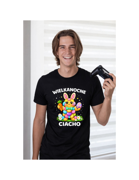 Koszulka Męska Wielkanocne Ciacho Śmieszna Wielkanoc