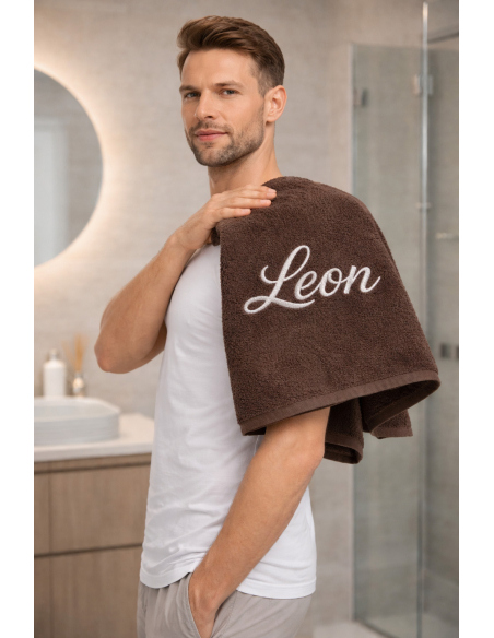 Ręcznik Sand 140x70 z haftem imię personalizowany prezent dla niego niej