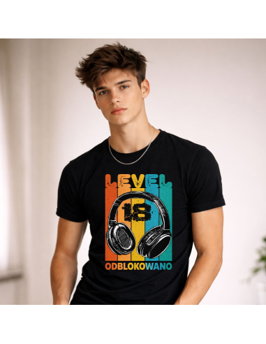 Koszulka Męska młodzieżowa Level 18...