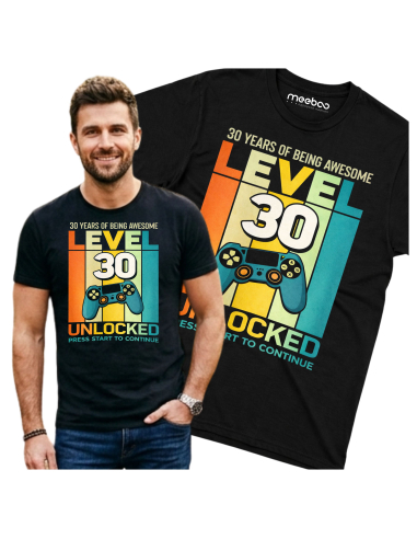 Koszulka Męska Level 30 Unlocked!