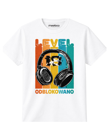 Koszulka Męska młodzieżowa Level 18 Odblokowano !