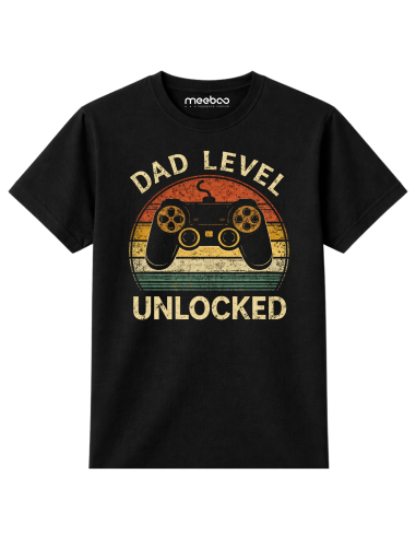 Koszulka Męska Dad Level Unlocked
