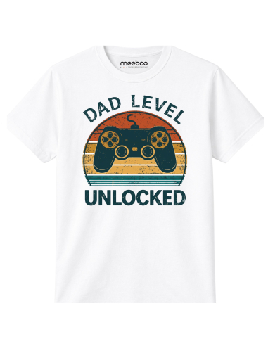 Koszulka Męska Dad Level Unlocked