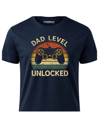Koszulka Męska Dad Level Unlocked