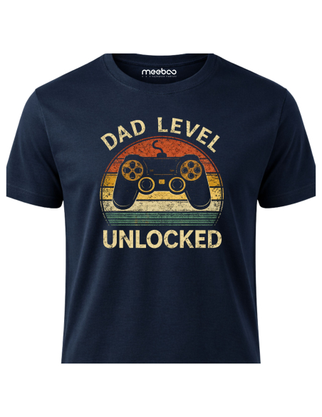 Koszulka Męska Dad Level Unlocked