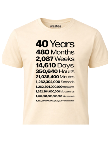 Koszulka Męska Czarna 40 Years