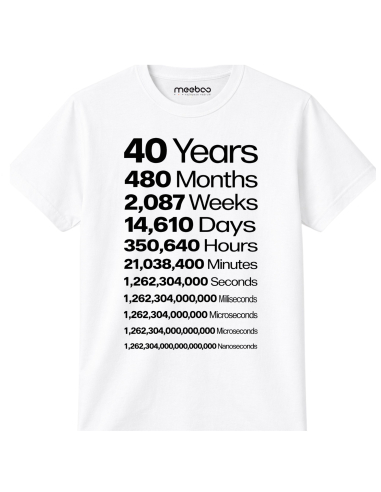 Koszulka Męska Czarna 40 Years