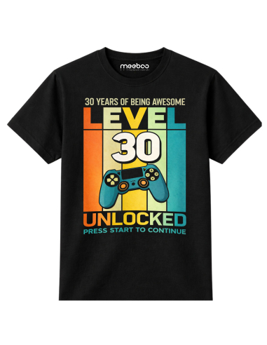 Koszulka Męska Level 30 Unlocked!