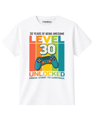 Koszulka Męska Level 30 Unlocked!