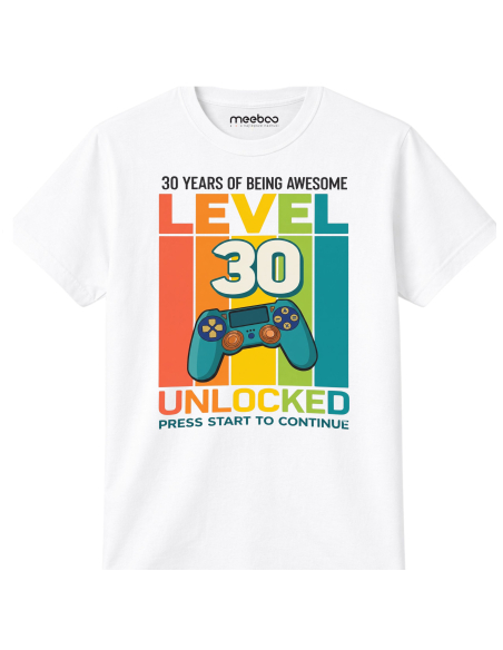 Koszulka Męska Level 30 Unlocked!