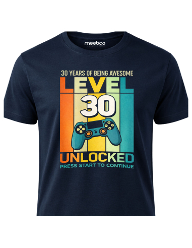 Koszulka Męska Level 30 Unlocked!